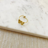 8329JR - Butterfly Adjustable Gold Filled Ring