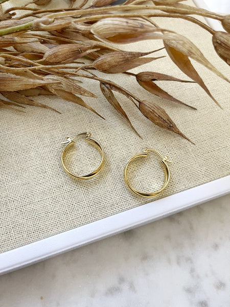 8330JE - Mandy Gold Filled Hoop Earrings