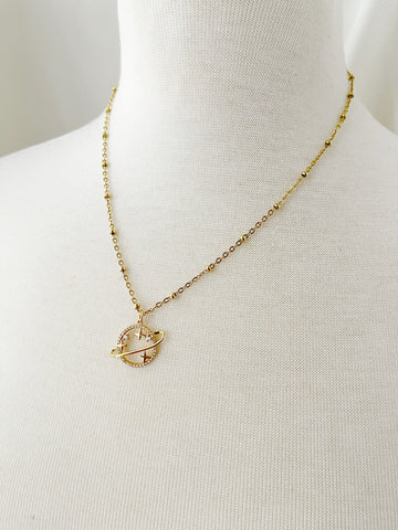 8853JN - Moon and Stars Necklace