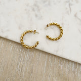 8837JE - Talley Gold Filled Hoop Earrings