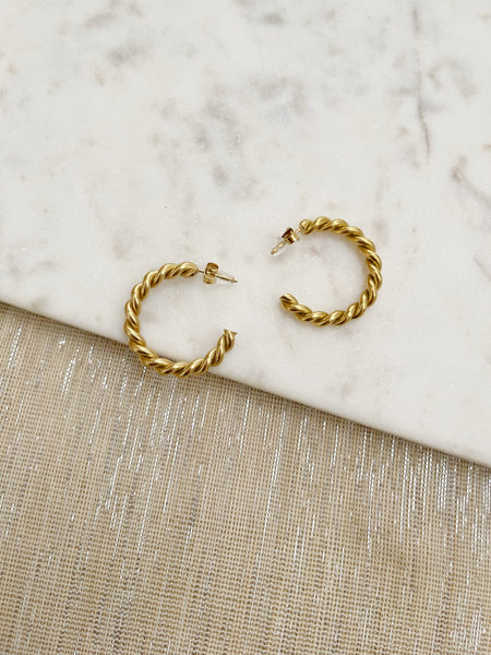 8837JE - Talley Gold Filled Hoop Earrings