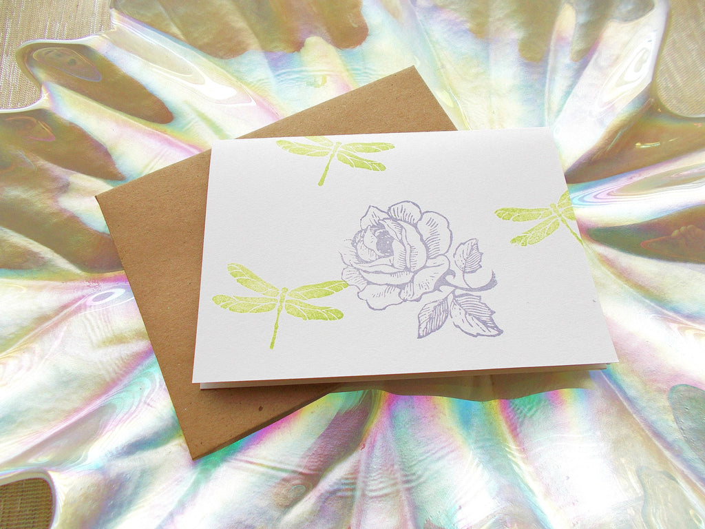 No. 136 - Rose in My Garden Blank Note Card