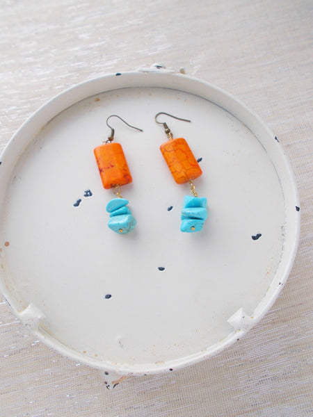 8653JE - Tangerine Dash Earrings