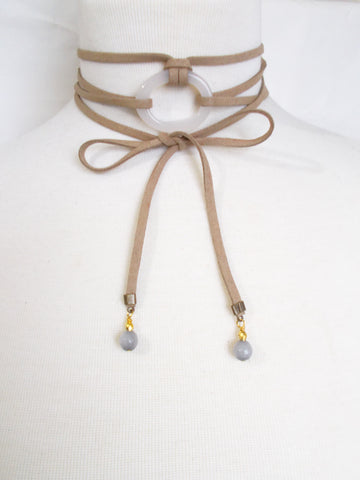 8703JN.a - DownPour Choker in Nude