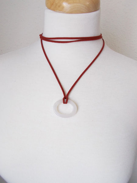 8703JN.c - DownPour Choker in Burgundy