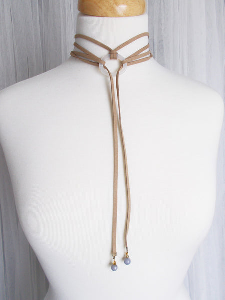 8703JN.a - DownPour Choker in Nude