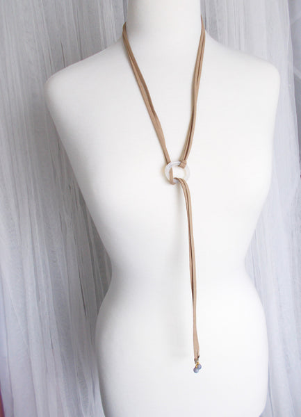 8703JN.a - DownPour Choker in Nude