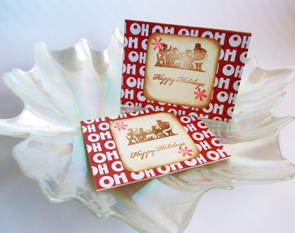 No. 041 - Ho Ho Ho Greeting Cards, Set of 2