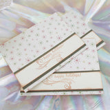 No. 042 - Red and Green Snowflake Christmas Cards - Set of 3